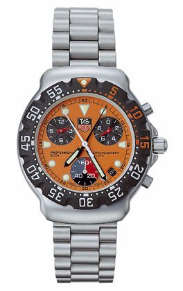 TAG Heuer Formula 1 Chronograph Quartz Stainless Steel / Orange / Bracelet
